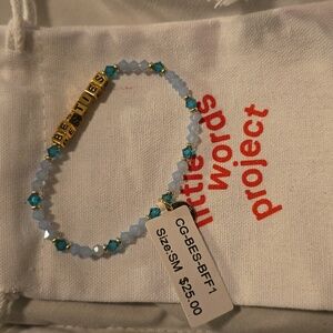 Little Words Project Besties Bracelet - Blue and Gold